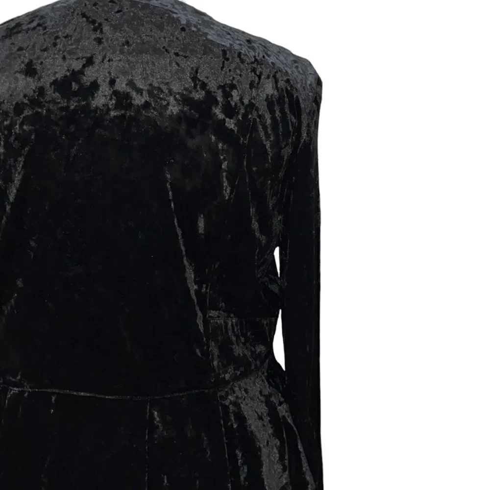 INC Crushed Velvet Peplum Jacket